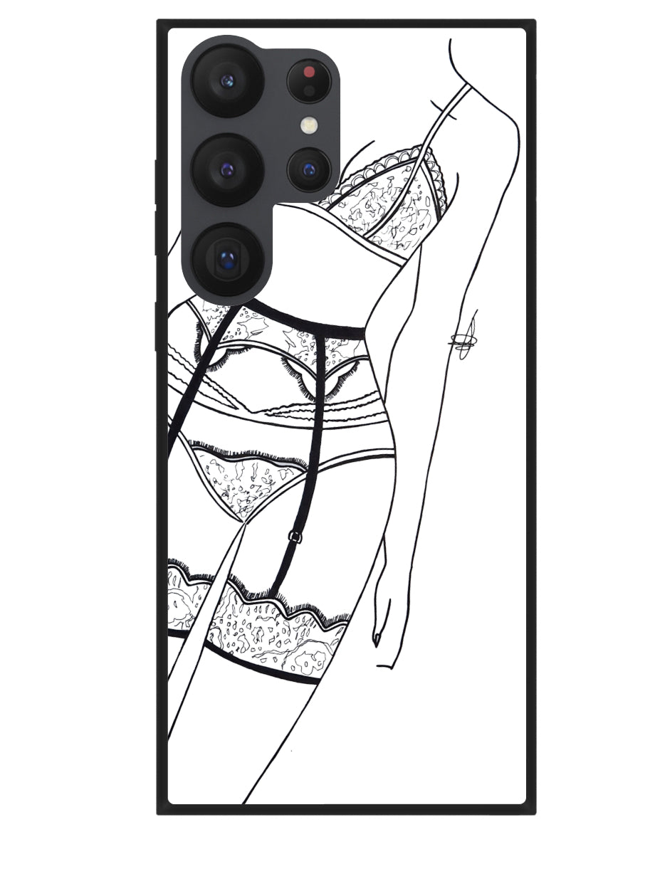 Lingeire outline: Phone Case