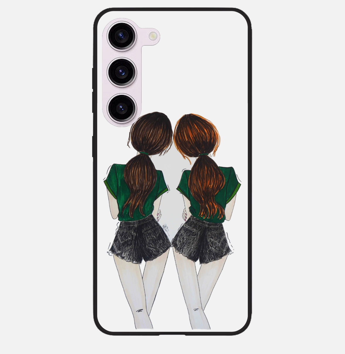 Brunette & red head: Phone case