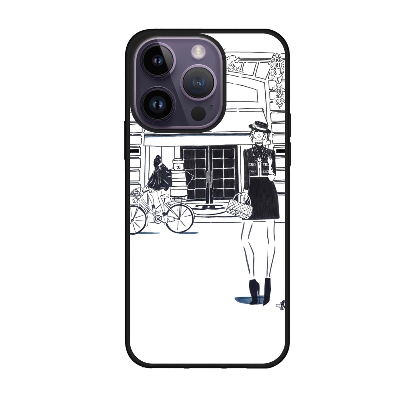 Black & white in Paris: Phone Case