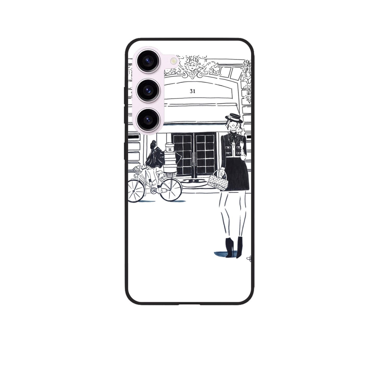 Black & white in Paris: Phone Case